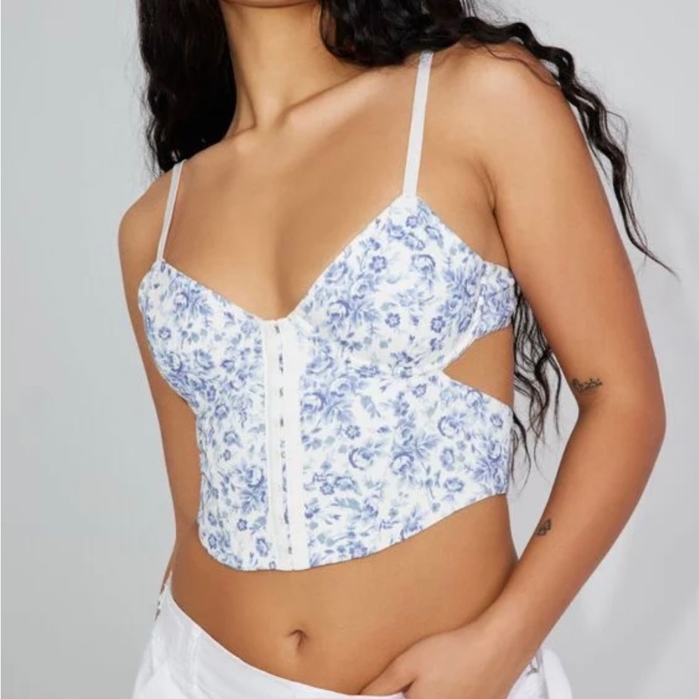Cutout corset top